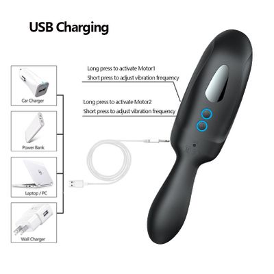 Vibrating Penis Trainer Glans Massager Exercise Vibrators  Silicone Sex Toys for Couples Male Delay Ejaculation Intimate goods