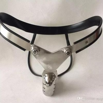 Male Chastity Devices Adjustable Stainless Steel Curve Waist Chastity Belt with Full Closed Winding Cock Cage BDSM Sex Toy