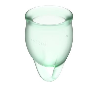 Satisfyer - Feel Confident Menstrual Cup Set (Light Green)