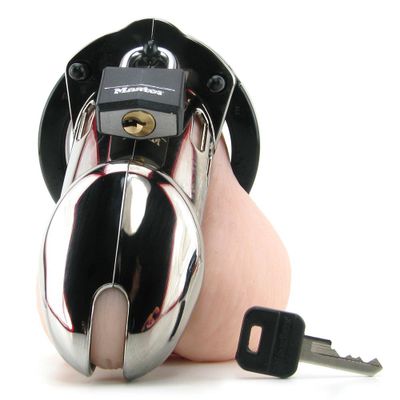 Male Chastity Device Chrome - 3 1/4 Inch