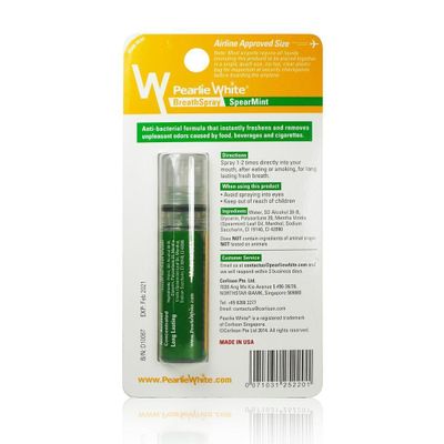 Pearlie White - Anti Bacterial Breathspray SpearMint 8.5ml (Green)