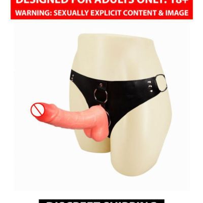 7 Inch Strap On Realistic Solid Penis Dildo With Belt Sex Toy For Women