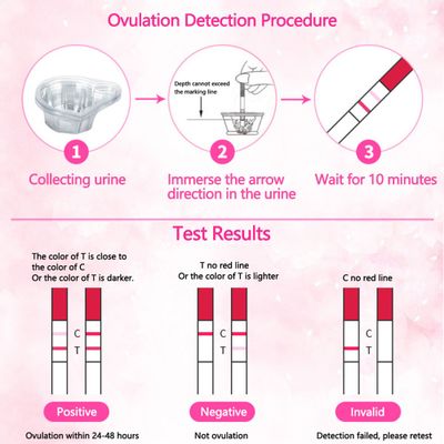 25PCS LH Ovulation Test Strips Ovulation Urine Test Strips LH Tests Strips kit First Response Ovulation Kits Over 99% Accuracy