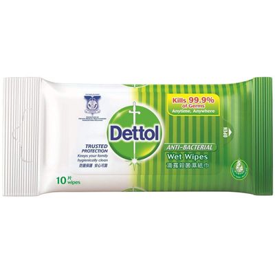 Dettol - Anti Bacterial Wet Wipes 10S