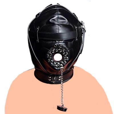 SM Leather Padded Hood Blindfold,Head Harness Mask, BDSM Bondage ,Bdsm Set ,Sex Toys For CouplesAccessories