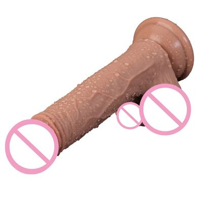 Female Realistic Skin Super Large Dildo Double Layer Silicone Big Dick Cock Sex Toy for Women