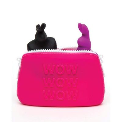 Love Honey - Happy Rabbit WOW Storage Zip Bag Small (Pink)