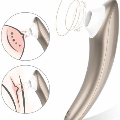 Clit Nipple Sucking Suction G-spot Vibrator Dildo Stimulator 10 Suction Modes Waterproof Rechargeable Sex Toys For Women Couples