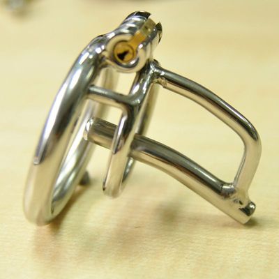 Stainless Steel Stealth Lock Bondage Ring Male Chastity Cock Cage Device Adult Sex Toy