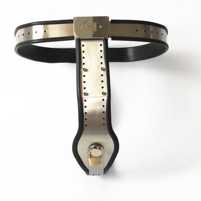 304 Stainless Steel Female Chastity Belt Lock Device Fetish Bondage Silicone Pants Sex Toys For Women Adult Products Sex Shop