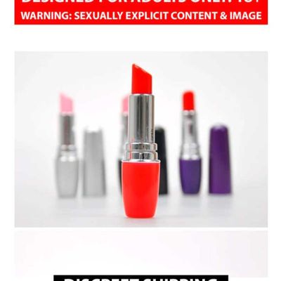Oh! Kiss Me Lipstick Vibrator Discreet Lipstick Vibrator Adult Massager Clitoris G-Spot Vagina Stimulator By Naughty Nights + Free kaamraj Lube