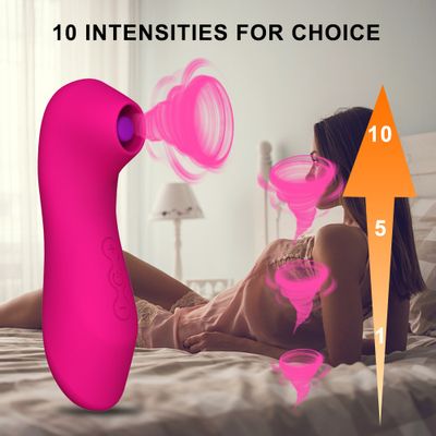 Sucking Vibrators for Women Clit Nipple Sucker Clitoris Stimulator Suction Tongue Vibrator Female Sex Toys For Couples Adults