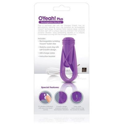 The Screaming O - Charged OYeah Plus Rechargeable Cock Ring (Purple)