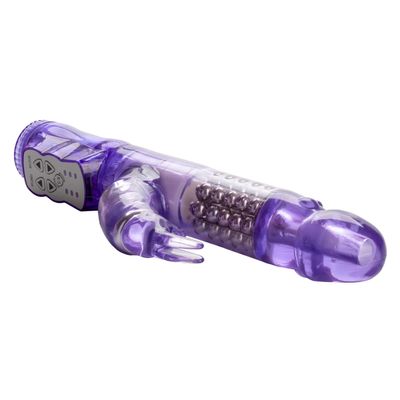 California Exotics - Jack Rabbit Waterproof 5 Rows Jack Rabbit Vibrator (Purple)