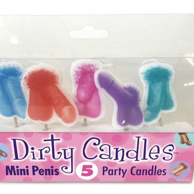 Dirty Penis Baking Candles 5Pk