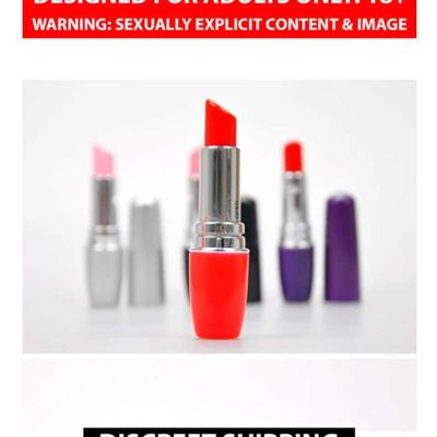 Discreet Lipstick Vibrator Adult Massager Clitoris G-Spot Vagina Stimulator By Naughty Nights + Free kaamraj Lube