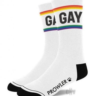 Prowler Gay Socks Wht/rnbw