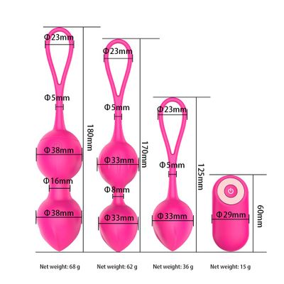 Vagina Balls Trainer Sex Toys Silicone Ben Wa Balls Vagina Tightening Exerciser Kegel Ball Vibratig Egg Women Adult Sex Product