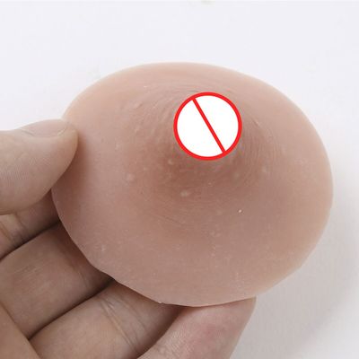 1 Pair Self Suction Reusable Washable Silicone Nipples for Breast Form Crossdresser Cosplay Simulated Breast