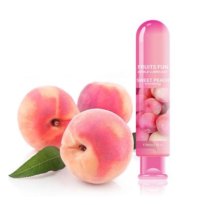 80ml Edible Fruit Flavor Water Based Lubricant  Sexual Anal Vagina Body Lubricating Gel Love Oil  For Couple Adult Sex Products