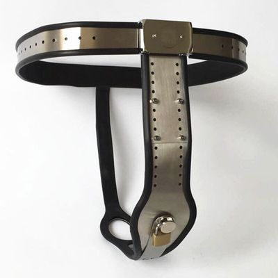 304 Stainless Steel Female Chastity Belt Lock Device Fetish Bondage Silicone Pants Sex Toys For Women Adult Products Sex Shop