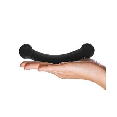 Glas - Double Bull Glass Dildo (Black)