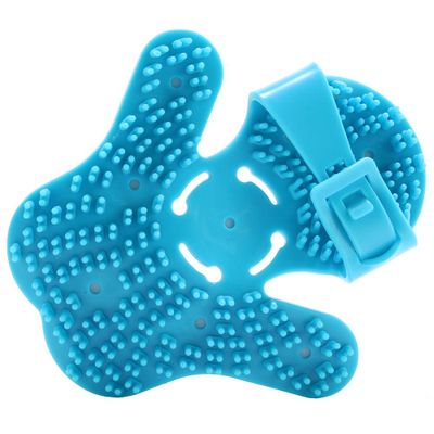 Neon Blue Massaging Roller Glove