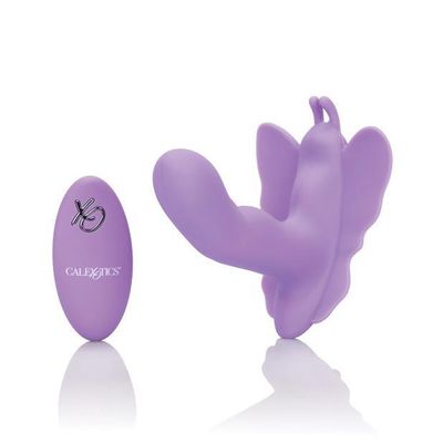 California Exotics - Venus Butterfly Silicone Remote Rocking Penis Vibrator (Purple)