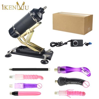 iKenmu Sex Machine for Women Masturbating Pumping Gun Adjustable Speed Love Machines for Women with Dildos Attachments