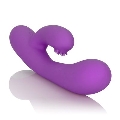 California Exotics - Embrace Rechargeable Massaging G-Tickler Rabbit Vibrator (Purple)