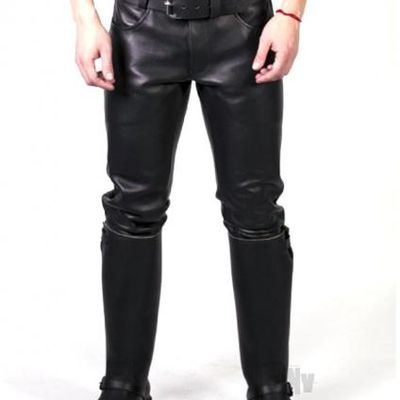 Prowler Red Leather Jeans Blk 32