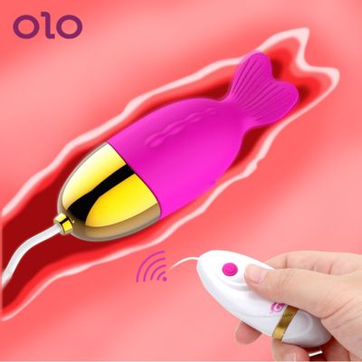 OLO Powerful Vibrating Egg Tounge Licking Vibrator Clitoris Stimulator G Spot Massager Remote Control 12 Speed Sex Toy for Women