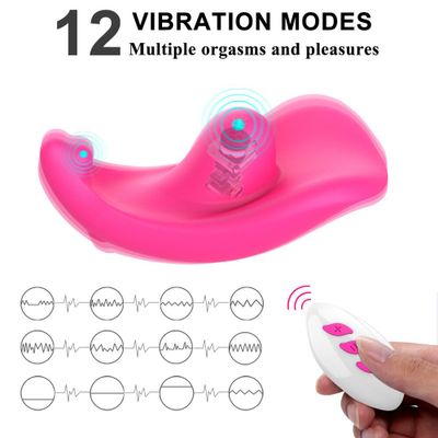 Invisible Clitoral Stimulator Sex Toys Wearable Panty Vibrator Wireless Remote Control Vibrator Panties for Women