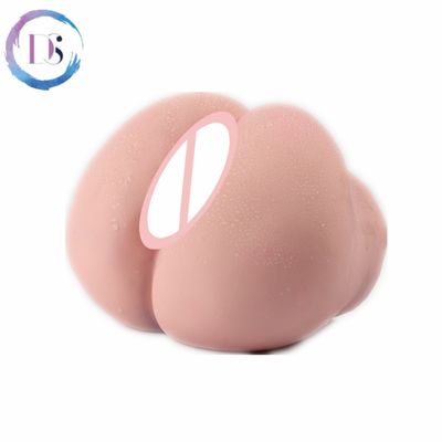 Buttock shape Male Masturbator Dual channel Vagina and anus Silicone material Small Sex doll adult erotica products Sex toys