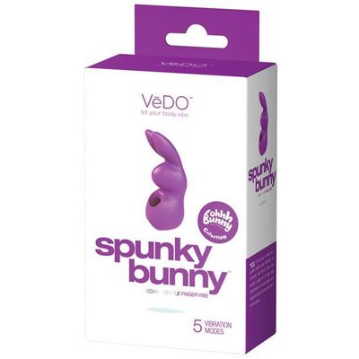 VeDO - Spunky Bunny Rechargeable Finger Vibe (Perfectly Purple)