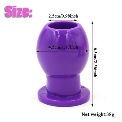 Silicone Hollow Anal Plug Big Anal Expander Butt Plug Dilator Adult Masturbator for Women Men Sex Toys Prostata Massage Enema