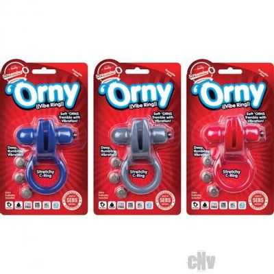 Orny Vibrating Ring Assorted Colors 6 Box