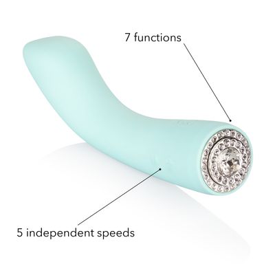 Calexotics - Pave Silicone G-Spot Vibrator Vivian (Blue)