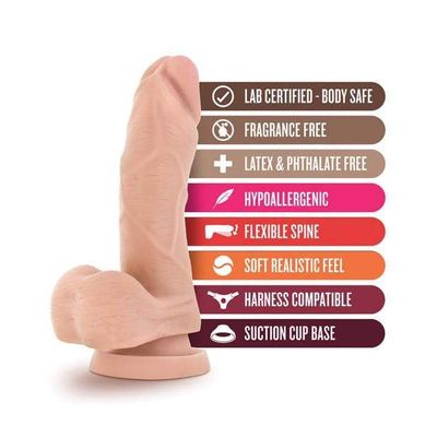 Blush Novelties - X5+ Cock w/Flexible Spine 5" (Beige)