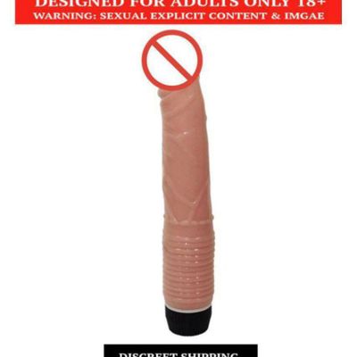 8 Inch Vibrating Stud Dildo