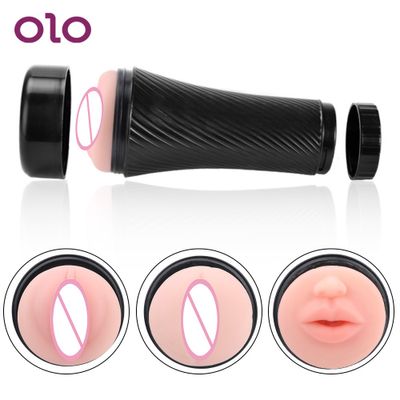 OLO Masturbation Aircraft Cup Sex Toys for Men Adult Products Male Masturbator Cup Male Masturbator Realistic Vagina Anal Mouth