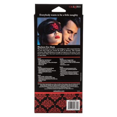 California Exotics - Scandal Blackout Eye Mask (Red)