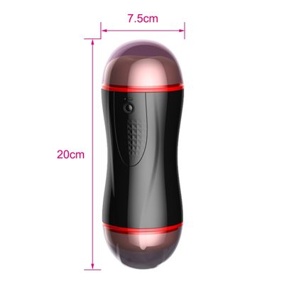 Automatic Double-Head Male Masturbator Cup Vibrator Pussy Anal Vaginal Aircraft Cup Vocal Delay Ejaculation Sex Toys for Men