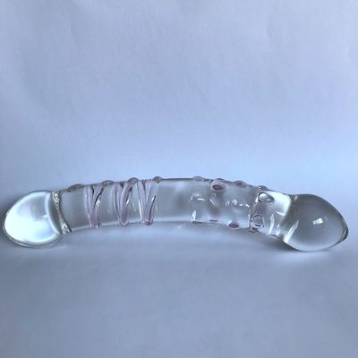 200*35mm 238g Glass Double Dildo Realistic Dildo  Sex Toys for Woman  Long Dildo  Anal Dildo  Dildos for Women  Adult Sex Toys