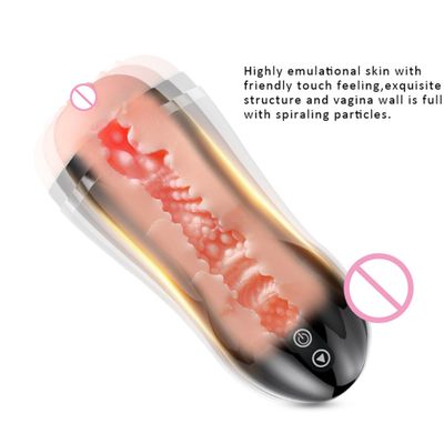 OLO  9 Frequency Masturbation Cup Aircraft Cup Male Masturbator Sex Toys for Men Artificial Vagina Anal Realistic Pussy