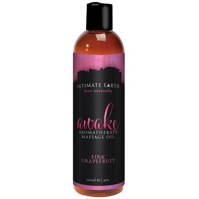 Intimate Earth - Awake Massage Oil 120 ml (Black Pepper & Pink Grapefruit)