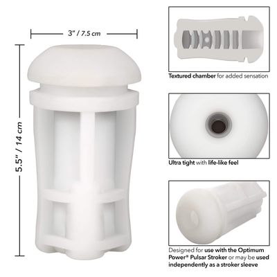 California Exotics - Optimum Power Pulsar Stroker Replacement Sleeve (White)