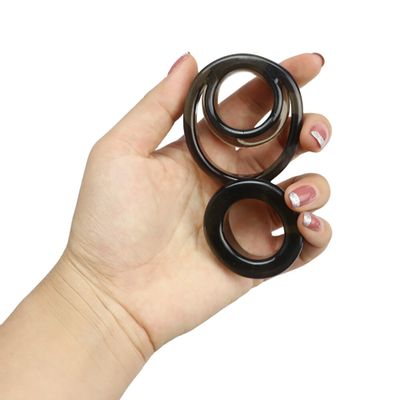Male 8-character double delay penis lock fine ring couple supplies sex toys silicone ring cock ring sex penis dick toys for men