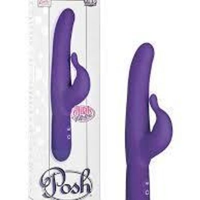 California Exotics - Posh 10-Function Teasing Tickler Rabbit Vibrator (Purple)