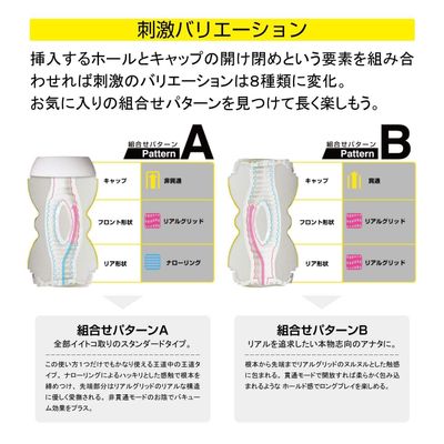 Men's Max - Smart Double Hole Onahole Cup Masturbator (Yellow)